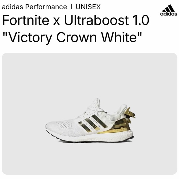 adidas Other - Adidas Ultraboost 1.0 Victory Crown White with Gold Accents